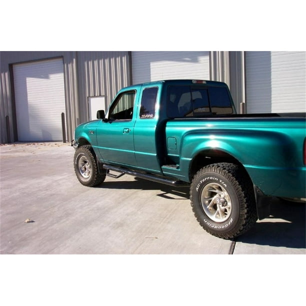 B-Series Supercab N-FAB F9865QC Gloss Black Nerf Step; Wheel 2 Wheel Ford-Mazda Ranger Plus Cab 6 Bed 98-06